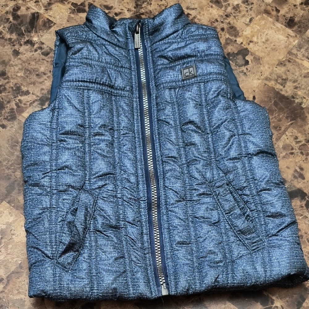 Calvin Klein Blue Quilted Vest